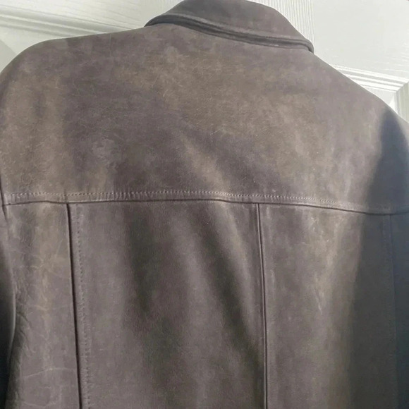 Daniel Cremieux Signature Collection Leather Jacket Brown Men XL - Picture 9 of 9